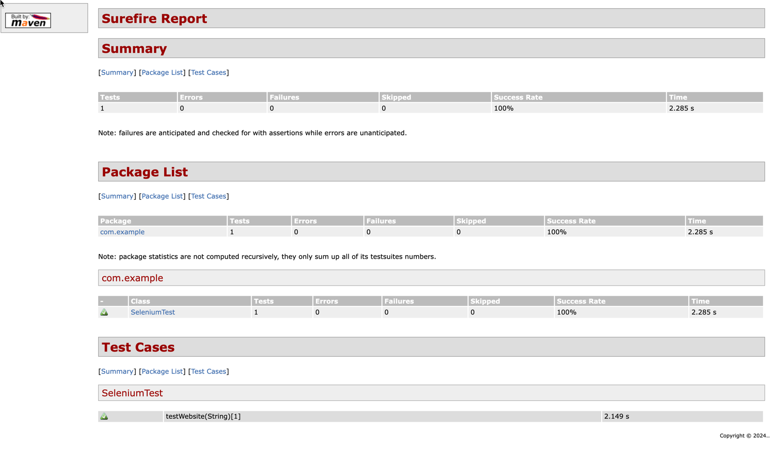 Selenium HTML Report